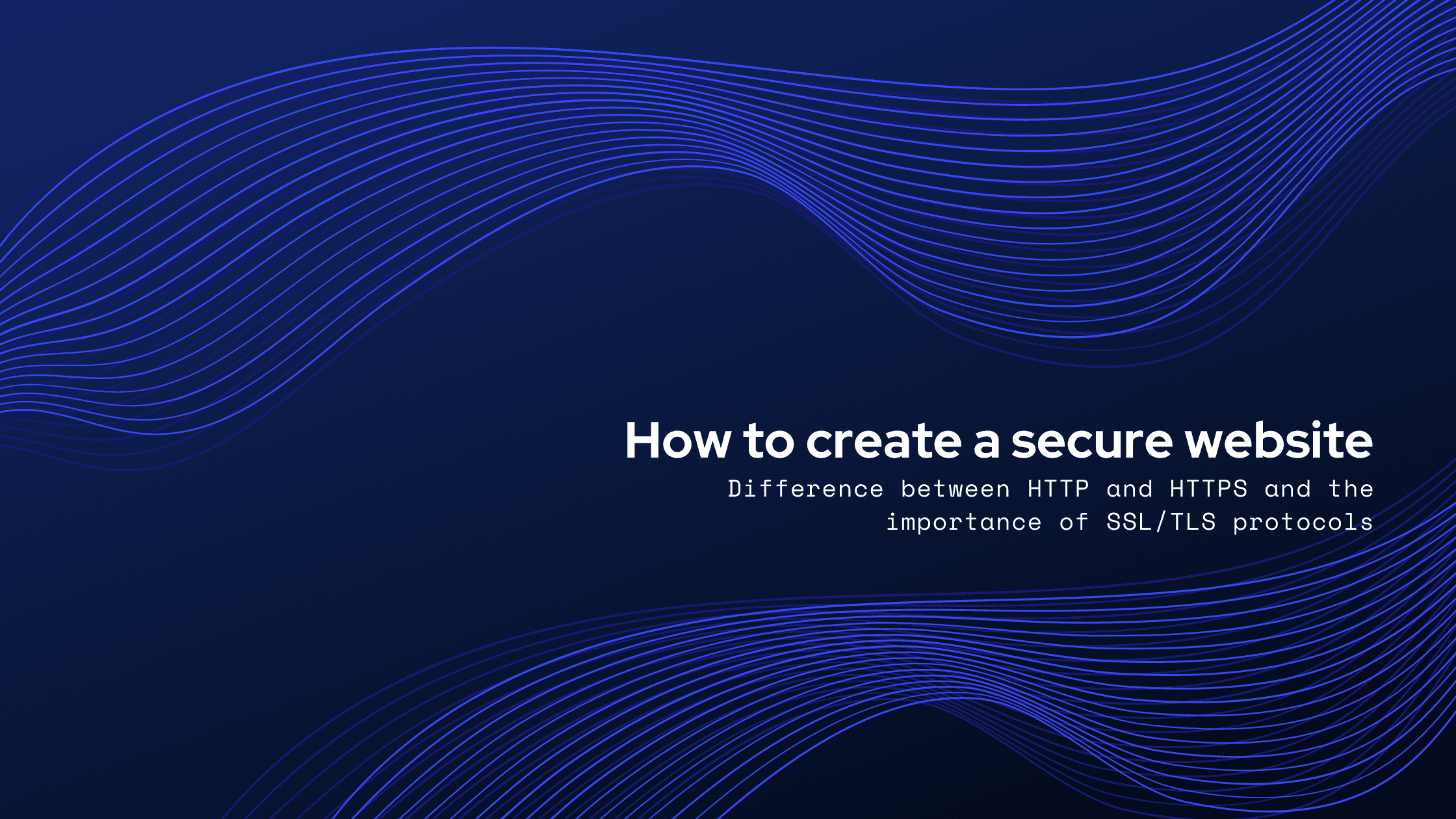 How to create a secure website